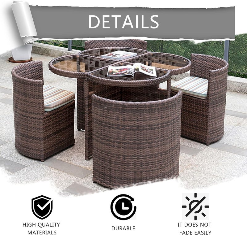 Eagle's Wicker Repair Kit, 230Ft/70m Synthetic Rattan Repair Material Waterproof Flat Ribbon for Garden Patio Furniture and Rattan Chair Sofa Basket(8mm W x1.1mm THK), Deep Relief Black,628# - Image 4
